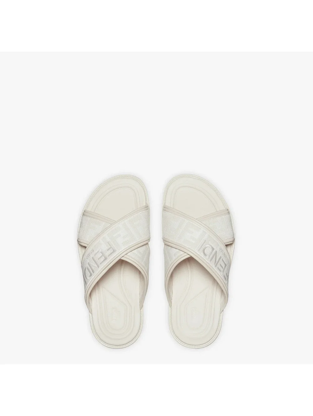 Fendi Crossover Fabric Slides(PLEASE REQUEST YOUR SIZE BEFORE PURCHASING)
